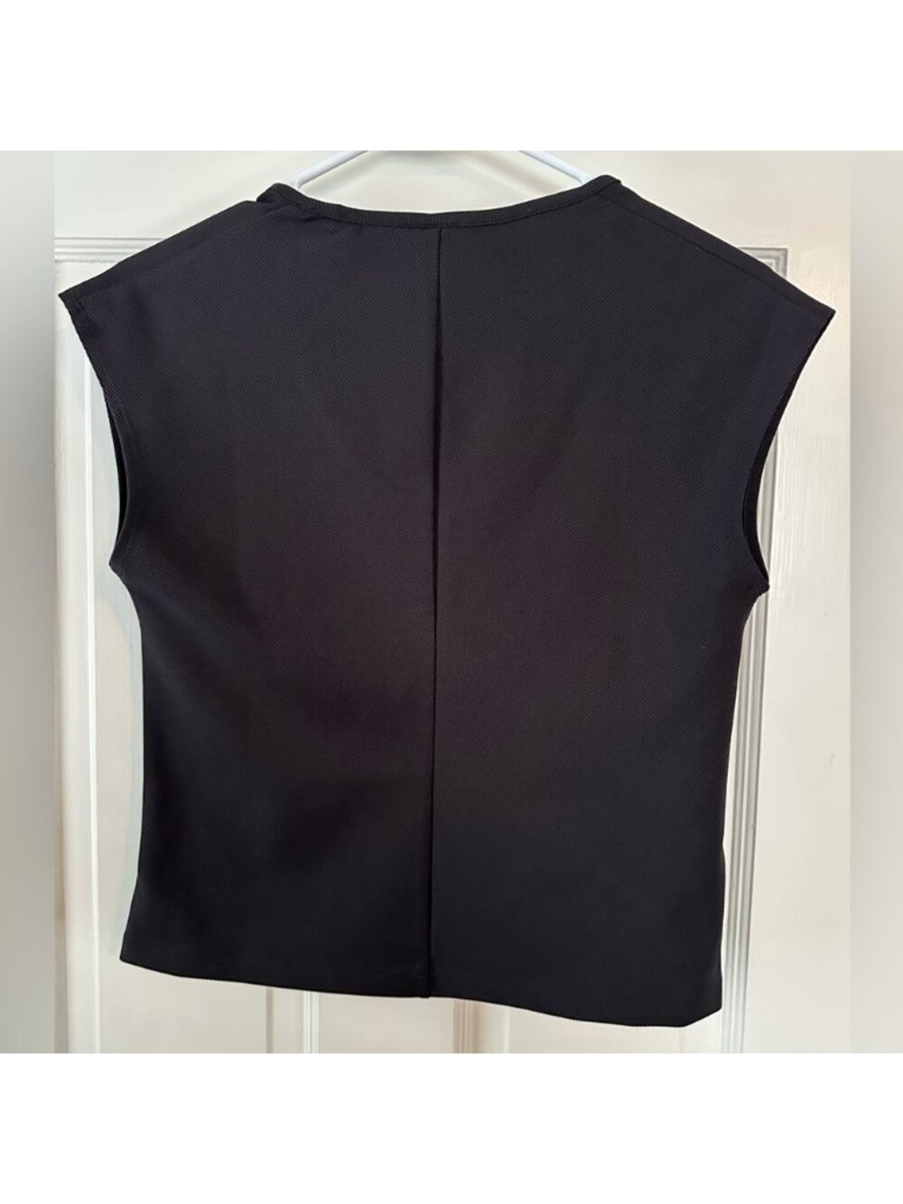 Black Side Rouched Women's Top - Picture 2 of 2